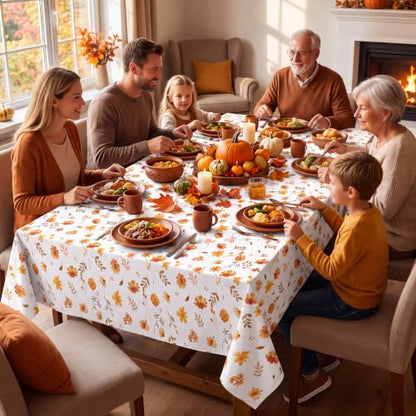 3 Pack Fall Wildflower Plastic Tablecloths, 54 X 108In Autumn Tablecloth - color: Fall Wildflower
