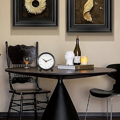5.1" Retro Desk Clock, Black