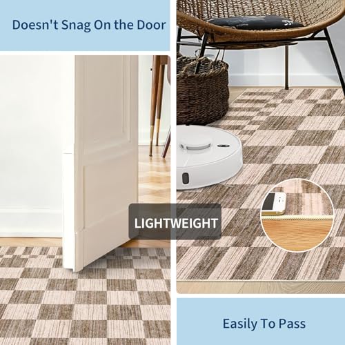 GarveeHome 2x5 Kitchen Runner Rug Non Slip Washable Runner Rug for Hallway - color: Brown, size: 2' x 5' (Rectangular)