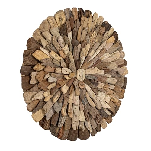 Creative Co-Op Round Driftwood Wall Décor