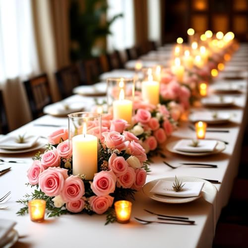 CYS EXCEL 2 PCS (H:10" D:4.75") Open Ended Glass Hurricane Candleholder Tube Shade | Multiple Size Choices Open Flame Candle Chimney Tube Cover | Bottomless Cylinder - size: 4.75" Wide x 10" Tall