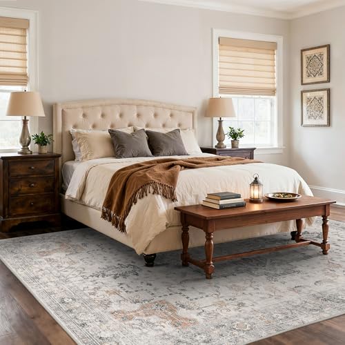 BESBLEE 8x10 Area Rug for Living Room,Washable Non Slip, Light Taupe Brown - color: Light Taupe Brown, size: 8' x 10' (Rectangular)