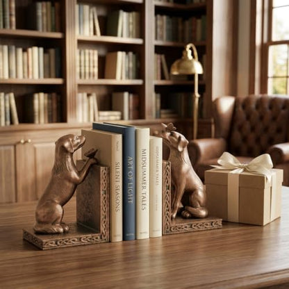 Dog Decorative Bookend for Shelves - Dog Book Ends