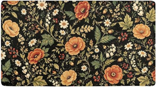 Floral Kitchen Comfort Mat 36x20in Anti-Fatigue Kitchen Mats - color: Monet's Garden