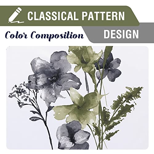 H.VERSAILTEX 100% Blackout Curtains 84 Inches for Bedroom, Grey/Olive - color: Grey/Olive, size: 52"W x 84"L (Pack of 2)