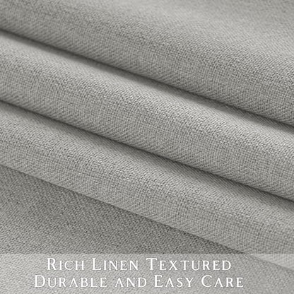 ChrisDowa Light Grey Blackout Curtains 45 Inches Long 2 Panels for Bedroom - color: Light Grey, size: 52"W x 45"L (Pack of 2)