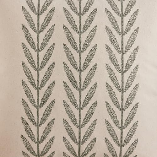 Farmhouse Leaves Throw Pillow Covers Set of 2, 16x16in Green - color: Green, size: 16" x 16" (Pack of 2)