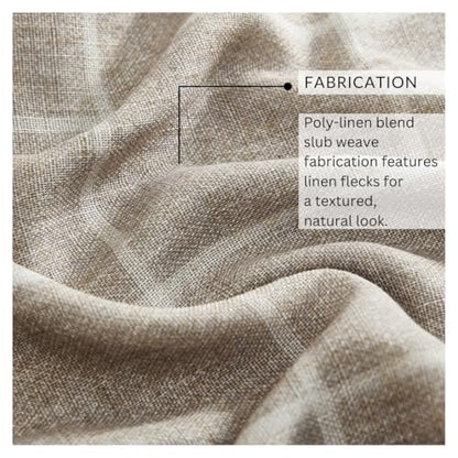 Threadmade Sawyer Window Panel, Taupe - 52" W x 108" L - color: Taupe, size: 52"W x 108"L (Pack of 1)