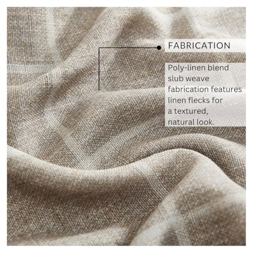 Threadmade Sawyer Window Panel, Taupe - 52" W x 84" L - color: Taupe, size: 52"W x 84"L (Pack of 1)