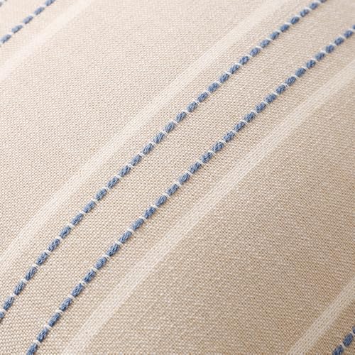 Hckot Stripe Throw Pillow Covers 12x24 Lumbar Dusty Blue Pillow Covers - color: Dusty Blue, size: 24" x 12" (Pack of 2)