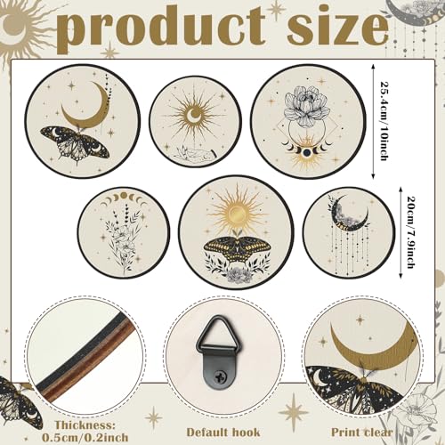 Barydat 6 Pcs Boho Wooden Plant Wall Art Decor,Butterfly,8 Inch, 10 Inch - color: Butterfly