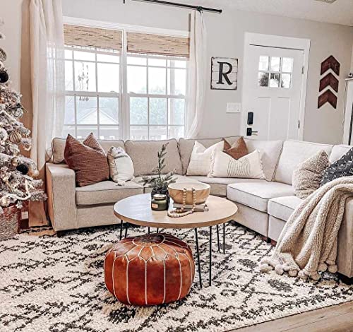 Hauteloom Masada Area Rug - color: Charcoal, Beige / Godalming, size: 5'3" x 7'3" (Rectangular)