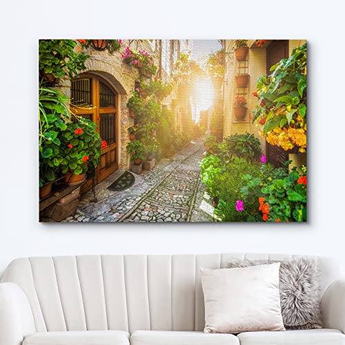 wall26 Canvas Print Wall Art Floral Botanical Garden Italian Cityscape Nature Wilderness Photography Realism Rustic Scenic Landscape Earth Panorama for Living Room, Bedroom, Office - 12"x18" - color: A05-2205-irs27, size: 18"L x 12"W