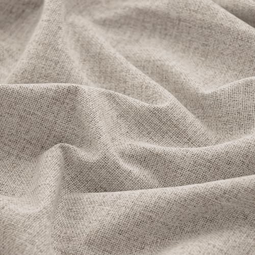 YoungsTex Oatmeal Linen Blackout Curtains for Bedroom 38 X 63 Inch - color: Oatmeal, size: 38"W x 63"L (Pack of 2)