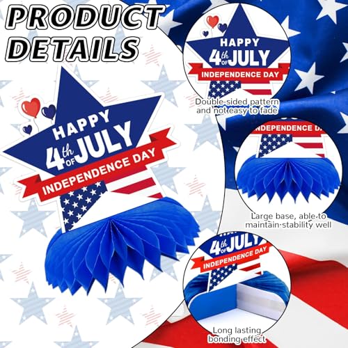 4th of July Decorations, 10PCS Patriotic Centerpiece for Table - style: 4th of July Style