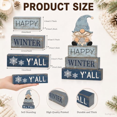 Christmas Decorations Indoor, Winter Snowflake Gnome Christmas Home Decor - style: Gnome