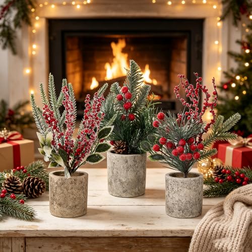 winemana Mini Christmas Tree Table Decorations Indoor Holiday Office Decor - size: Style 5