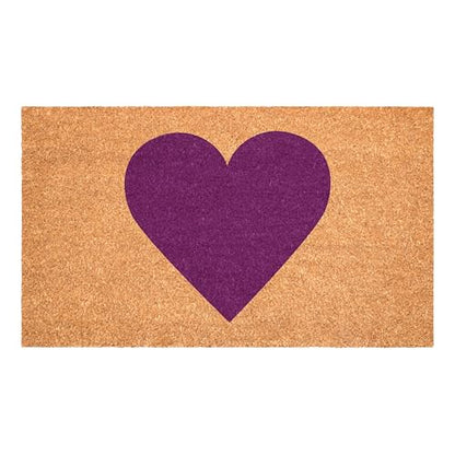 Calloway Mills Madison Heart Doormat (Purple, 17" x 29") - color: Purple, size: 1'5" x 2'5" (Rectangular)