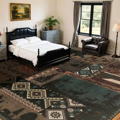 LIANLAM 6x9 Washable Area Rugs for Living Room and Bedroom(6x9,Bear) - color: Bear, size: 6' x 9' (Rectangular)