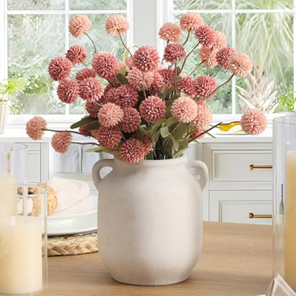 Vanselia Ceramic Flower Vase Home Table Decor Living Room Farmhouse 7.6 in - color: 7.6" Rustic