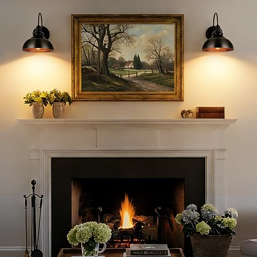 Lightess Wall Sconce with Switch,Black Hardwired Indoor Dimmable Wall Light - color: Black Hardwired