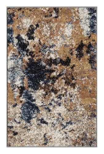 Keen Home Design Abstract Non-Shedding Entryway Rug, Soft Thick Pile, 2x3 - color: Skies Multi, size: 2' x 3' (Rectangular)