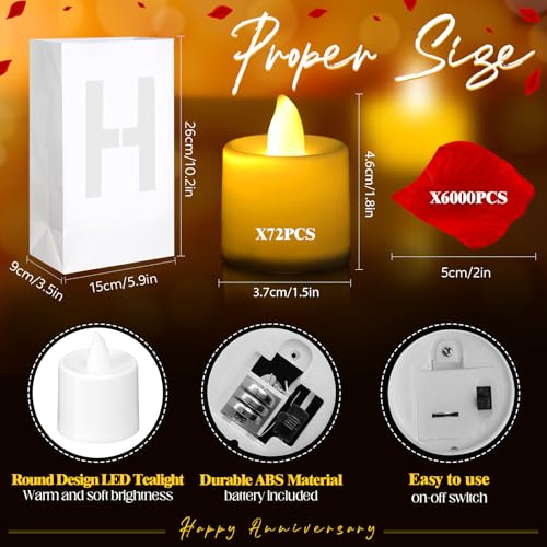 Aurelema 6088 Pcs Happy Anniversary Light up Letters Sign Sets - style: Happy Anniversary
