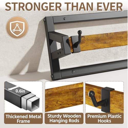 LASZOLA Plant Hanger Holder Shelf Indoor Window Wall Mount, 2 Pack Brown - color: Black+Brown, size: 2