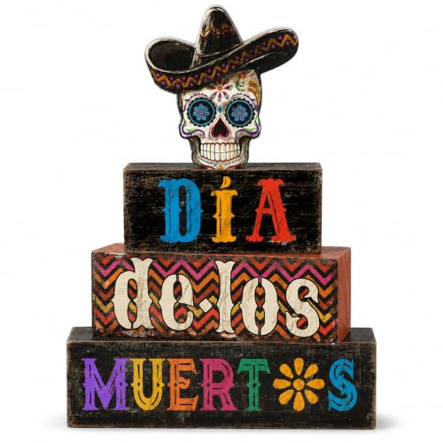 4Pcs Day of the Dead Table Decorations Dia De Los Muertos Sign Decor - style: Day of the Dead