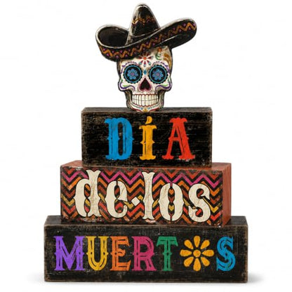 4Pcs Day of the Dead Table Decorations Dia De Los Muertos Sign Decor - style: Day of the Dead