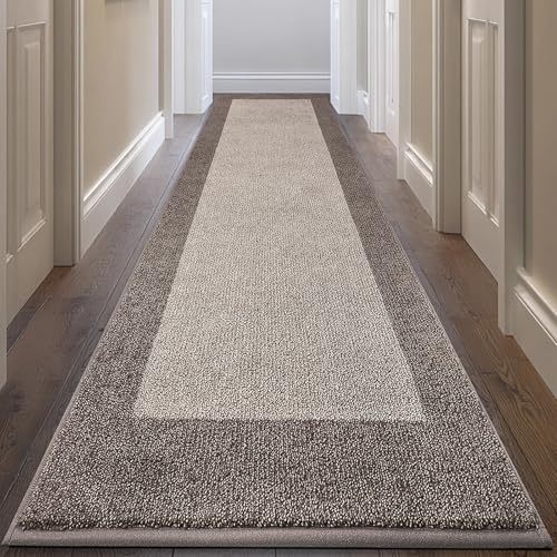 Runner Rug 32" x 168", for Hallway, Floor, Bedroom, Roll Packing - color: Beige, size: 32" X 168"