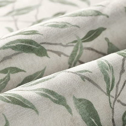 VOGOL Country Leaf Print Balloon Shade, 42 x 63, 1 Panel, Green - color: Green, size: 42"W x 63"L (Pack of 1)
