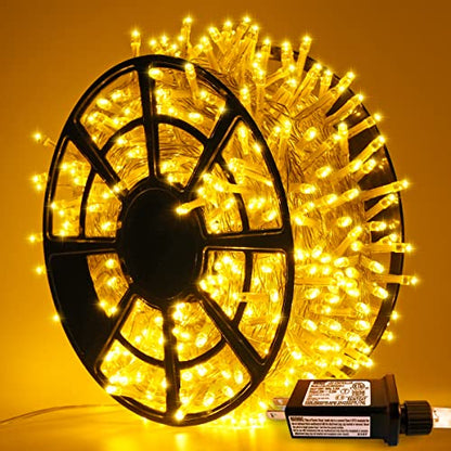 JMEXSUSS 230ft 720 LED Warm White Christmas String Lights Outdoor - color: Warm White, size: 720 LED