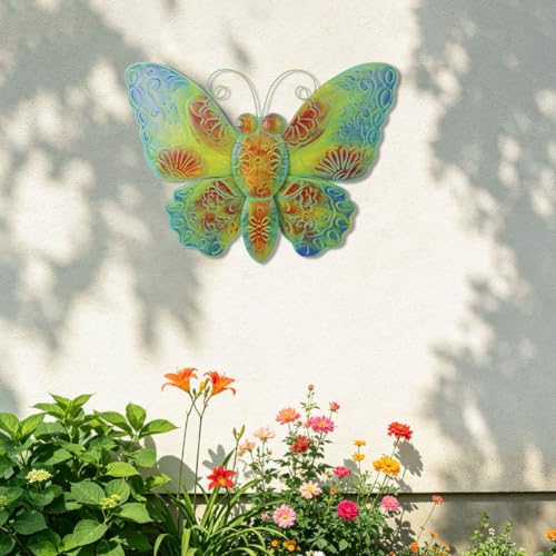 VEWOGARDEN Butterfly Wall Decor Large Outdoor Metal Wall Art - style: Large Butterfly