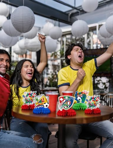 Soccer Table Decorations, 9PCS Soccer Centerpieces for Table - style: Soccer