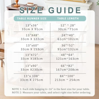 Line Macrame Table Runner, Aqua Blue Table Runners 48 Inches Long - color: Aqua Blue, size: 13"x48