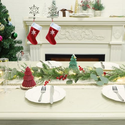 DR.DUDU 6FT Christmas Garland with Lights Mantel Decorations - size: 6FT