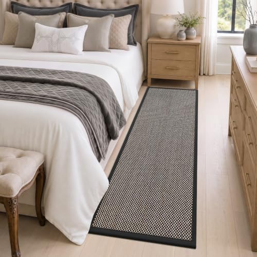 DEXI Ultra Thin Hallway Runner Rug 24x72, Non Slip Entryway Rugs,Black - color: Black, size: 24" X 72" (Runner)