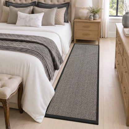 DEXI Ultra Thin Hallway Runner Rug 24x72, Non Slip Entryway Rugs,Black - color: Black, size: 24" X 72" (Runner)