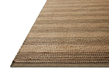 Loloi Chris Loves Julia Judy Natural/Chocolate 8'-6" x 11'-6" Area Rug - color: Natural / Chocolate, size: 8'6" x 11'6" (Rectangular)