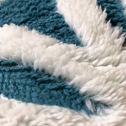 UKELER Navy Blue Flannel Sherpa Throw 60'' x 50'' New Blanket Ultra Plush Lightweight Throw Blanket Luxury Soft Warm Fuzzy Blanket Throws for Bed/Couch/Sofa/Office/Camping - color: C-navy Blue, size: 50''x60''