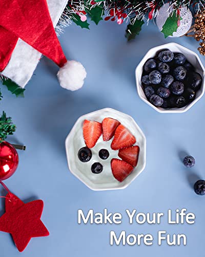 DELLING 6 Oz Porcelain Ramekins Set of 6, Geometric Creme Brulee Ramekins Oven Safe, Souffle Dishes for Baking Dessert Ice Cream Snack, Small Ceramic Bowls Dishwasher Microwave Freezer Safe, White - size: 6oz