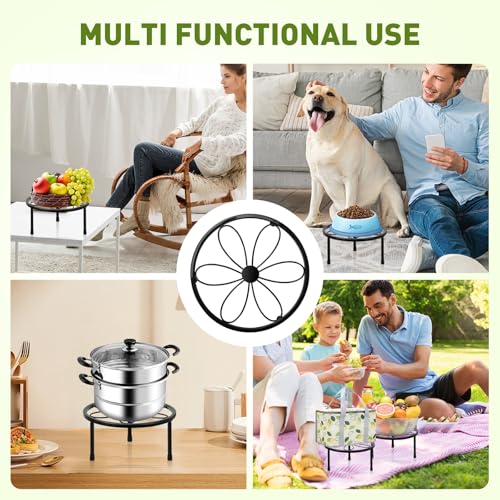 ESRICH 2 Pack Metal Plant Stand Outdoor, Plant Stands for Indoor