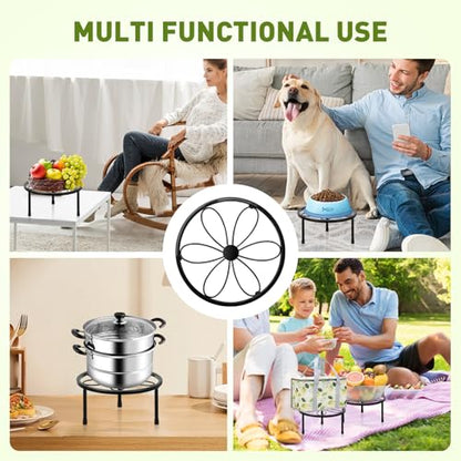 ESRICH 2 Pack Metal Plant Stand Outdoor, Plant Stands for Indoor