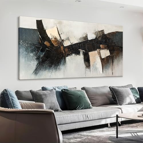 TAIJXAGSG Black Wall Art Abstract Wall Decor Modern Artwork Canvas Prints Picture Canvas Art Wall Decor Modern Abstract Art Bedroom Living Room Office Decoration Ready To Hang 24"X48" - color: grey black white, size: 48"L x 24"W
