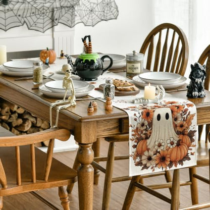 Artoid Mode 210 GSM Halloween Table Runner Home Party Decor 13x90 Inch - size: 13" x 90", Table Runner