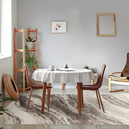 LUXE WEAVERS Abstract Art Deco Area Rug Brown 2x7 - color: Brown, size: 2' x 7' (Runner)