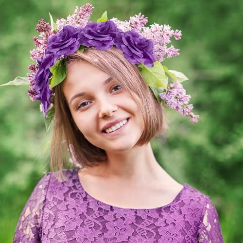 Yunlly 100 Pcs Artificial Flower for Wedding, Purple - color: Purple