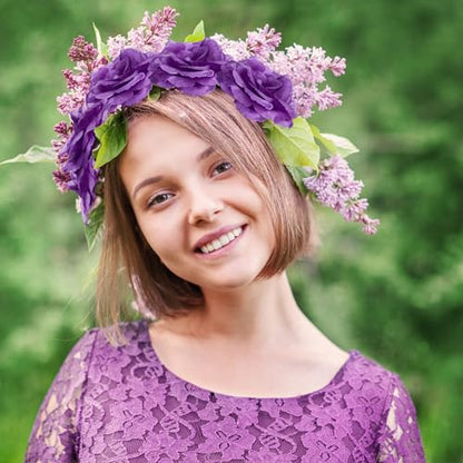 Yunlly 100 Pcs Artificial Flower for Wedding, Purple - color: Purple