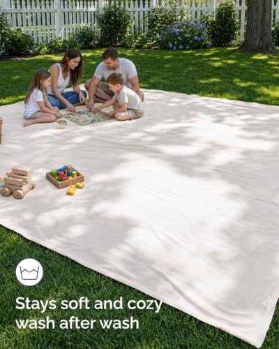 Fleece Blanket Oversized King - Ultra-Soft Flannel Fleece Blanket - Cream - color: 01 - Cream, size: Oversized King (120" x 120")
